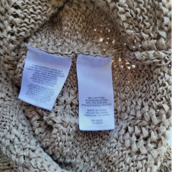 Brand New Jones New York Signature Cotton-Blend Cable Knit V-Neck Sweater - Picture 9 of 12